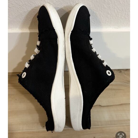 Vionic Beach Slip On Loafer Shoes Laces Women Size 9 Black Casual Travel - Picture 3 of 7